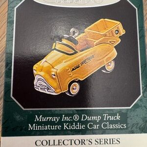 Hallmark Yellow Dump Truck Toy